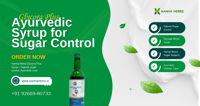 Sugar Control Ayurvedic Syrup – Glycora Plus | Kanha Herbs